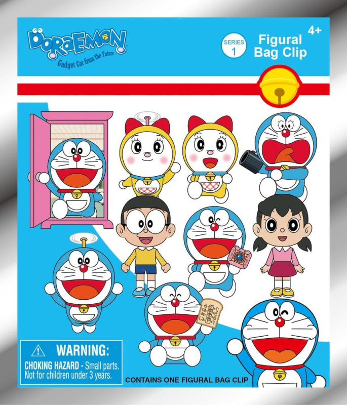 Doraemon 3D Foam Bag Clips Serie 1 Display (24) 2