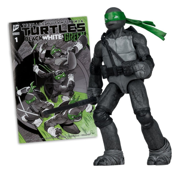 Teenage Mutant Ninja Turtles Page Punchers Action Figure Donatello (Black White & Green ) (Red Plati 1