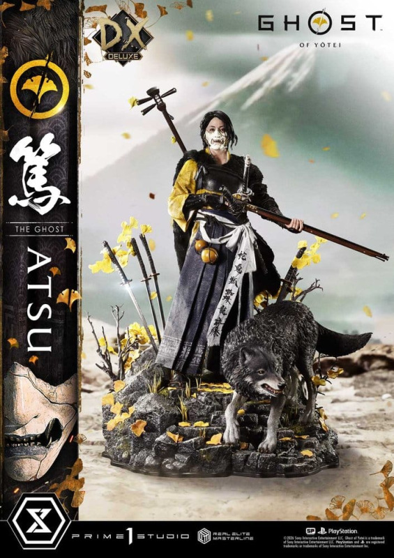 Ghost of Yotei Real Elite Masterline Statue 1/4 Atsu Deluxe Version 59 cm 2