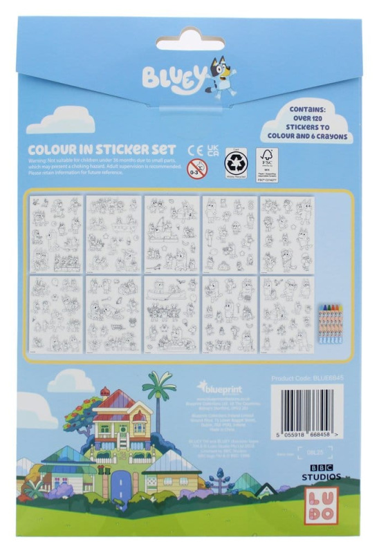Bluey Sticker Colouring Set 2