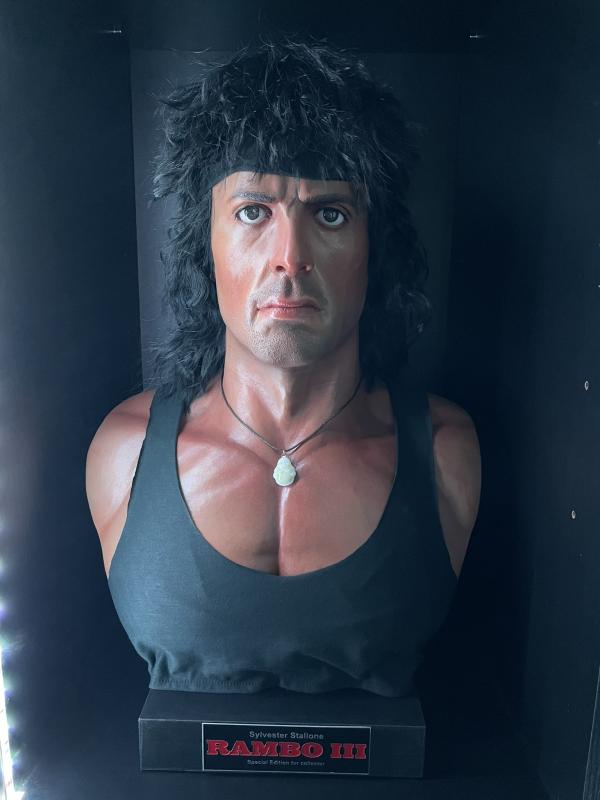 Rambo III life size bust by Edinho Maga