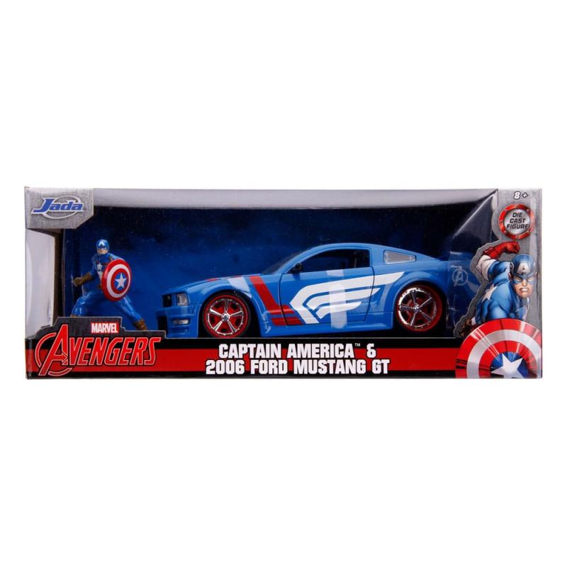 Avengers Diecast Model 1/24 2006 Ford Mustang GT Captain America