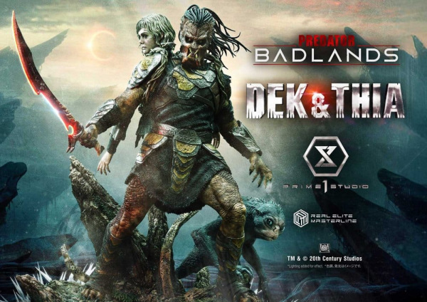 Predator Real Elite Masterline Statue 1/3 Badlands Dek & Thia 87 cm 1