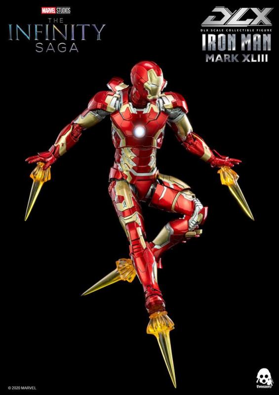 Infinity Saga: Iron Man Mark 43 1/12 DLX Action Figure - ThreeZero