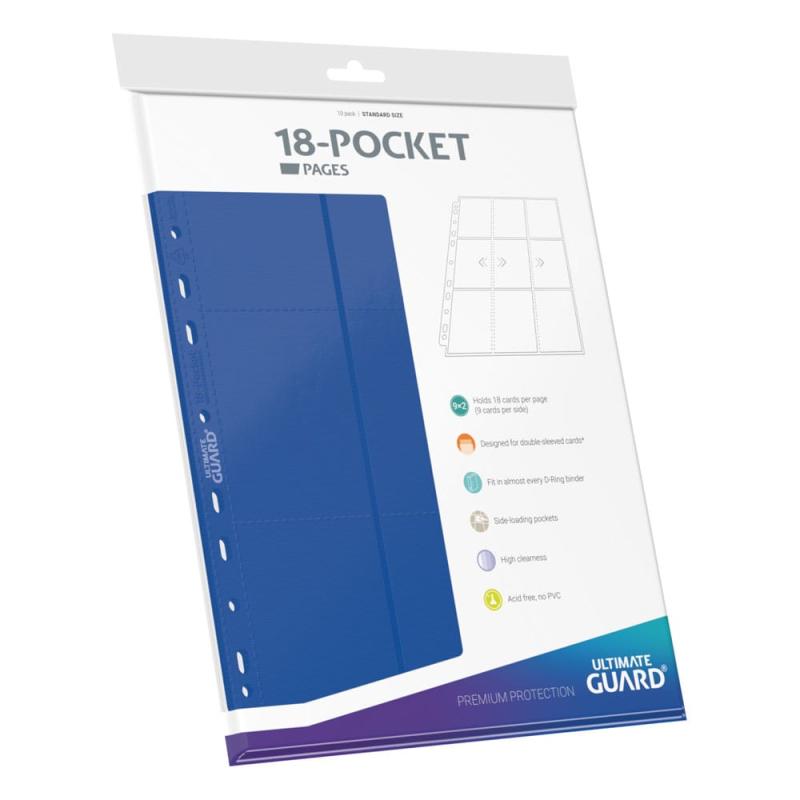 Ultimate Guard 18-Pocket Pages Side-Loading Blue (10) 1