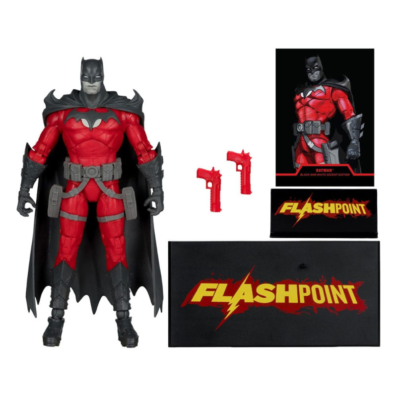 DC Multiverse Action Figure Batman (Flashpoint) (Black & White Accent Edition) (Gold Label) 18 cm 2
