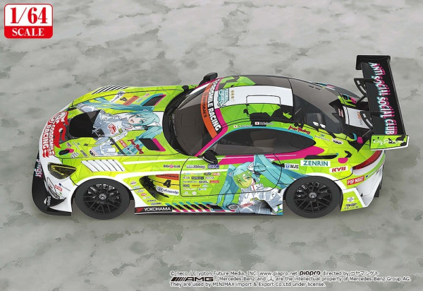 Hatsune Miku GT Project Vehicle 1/64 Hatsune Miku AMG 2022 Season Opening Ver. 7 cm 3