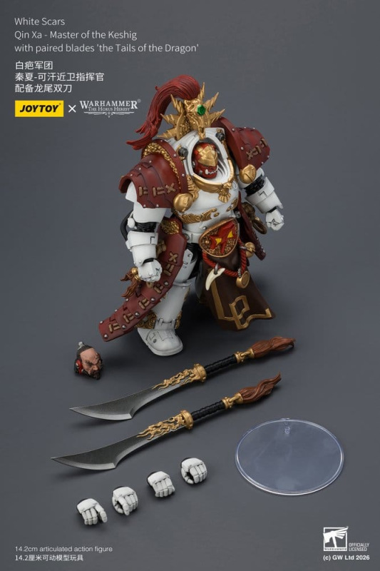 Warhammer The Horus Heresy Action Figure White Scars Qin Xa - Master of the Keshig 14 cm 9