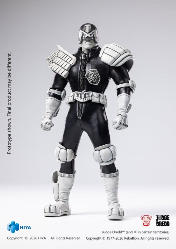 Judge Dredd Exquisite Super Action Figure 1/12 Judge Dredd Black & White Ver. 15 cm 2
