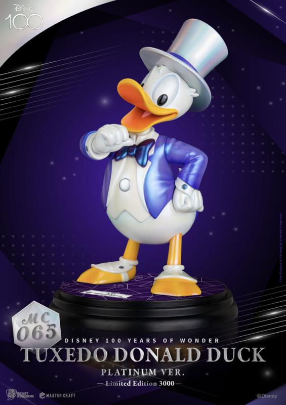 Disney 100th: Tuxedo Donald Duck (Platinum Ver.) 40 cm Master Craft Statue - BKT