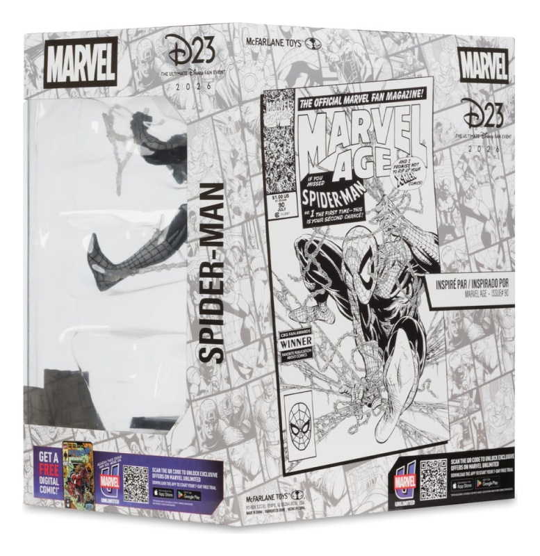 Marvel PVC Statue 1/10 Spider-Man (Marvel Age #90) (Line Art) 18 cm 9