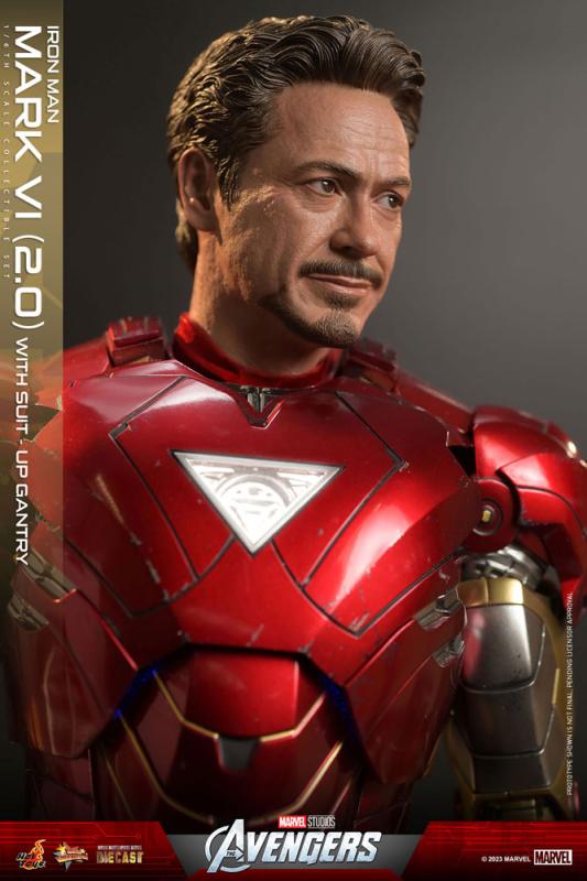 Marvel's The Avengers Movie Masterpiece Diecast Action Figure 1/6 Iron Man Mark VI (2.0) with Suit-U