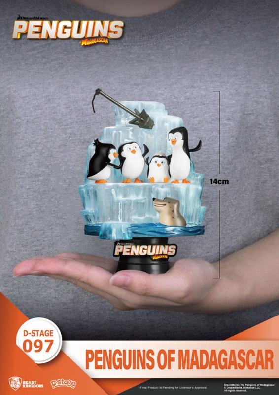 Penguins: Skipper, Kowalski, Private & Rico 14 cm D-Stage PVC Diorama - Beast Kingdom Toys