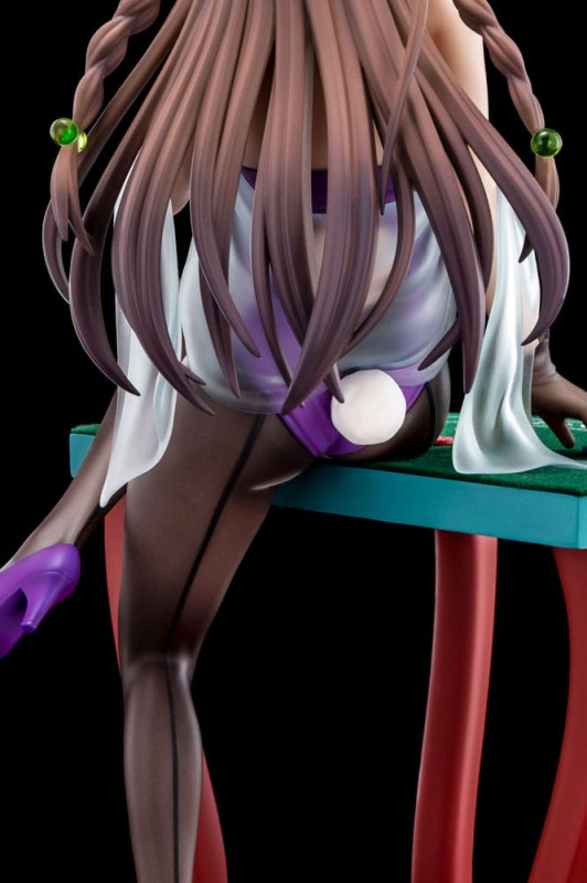 The Demon Sword Master of Excalibur Academy Statue 1/6 Elfine Phillet wearing flower's purple bunny 9