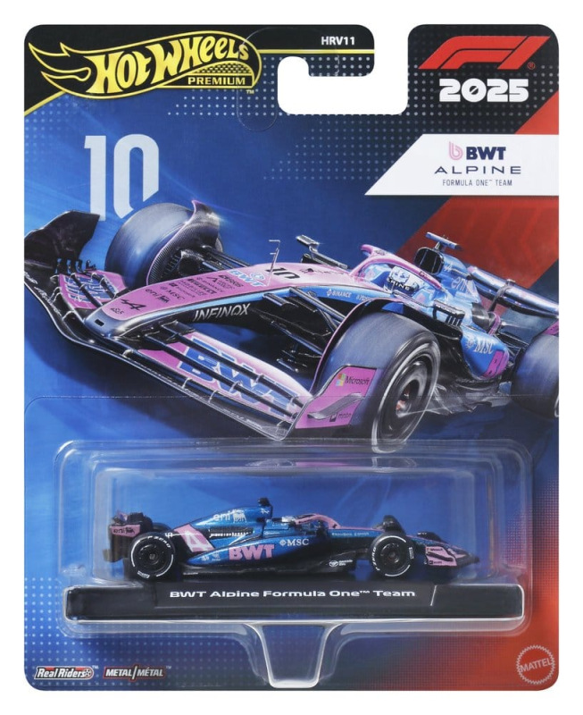 Formula 1 Hot Wheels Premium Die-Cast Vehicle 1:64 Team Alpine: Driver 1 1