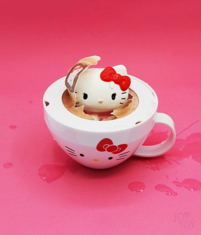 Sanrio Squishy Figures Hello Kitty Cappuccino Display (8) 4