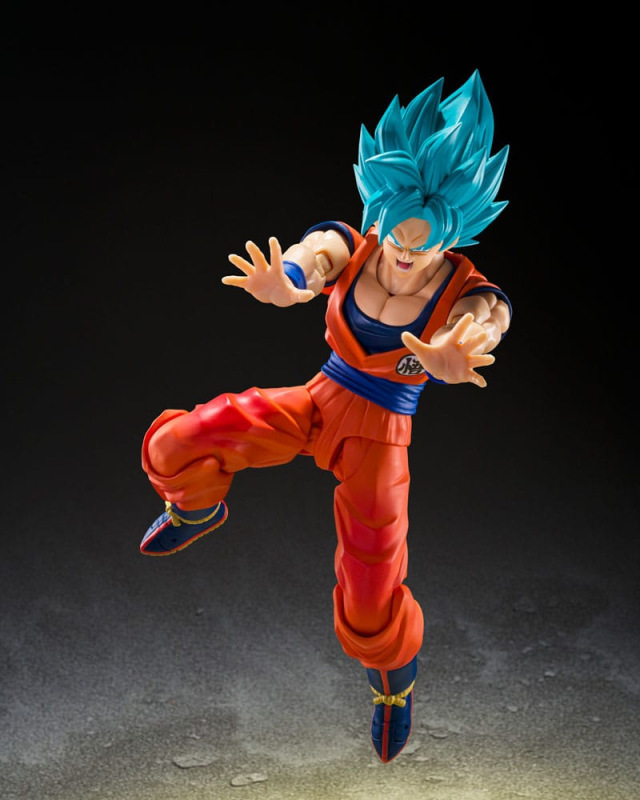 Dragon Ball Super S.H.Figuarts Action Figure Super Saiyan God Super Son Guko (Blue power transcendin 4