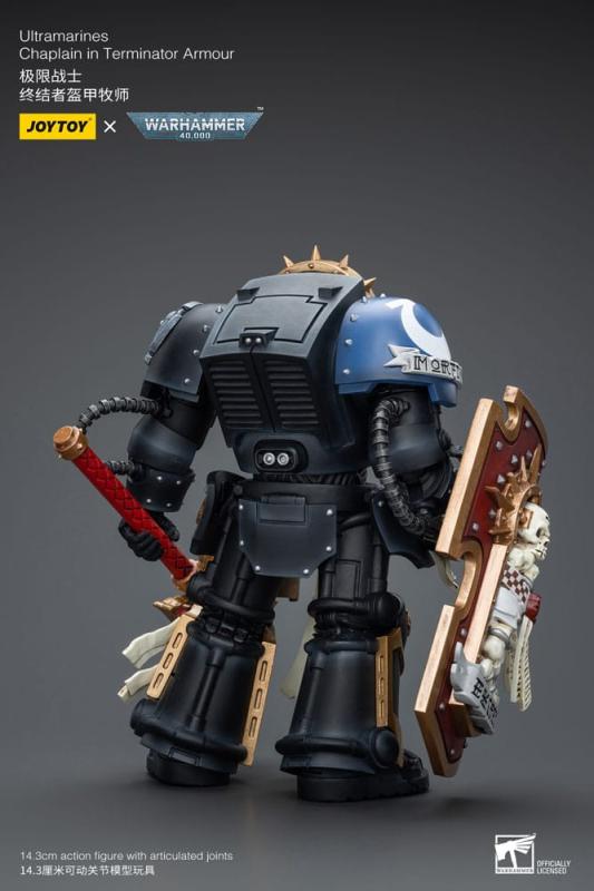 Warhammer 40k Action Figure 1/18 Ultramarines Chaplain in Terminator Armour 12 cm