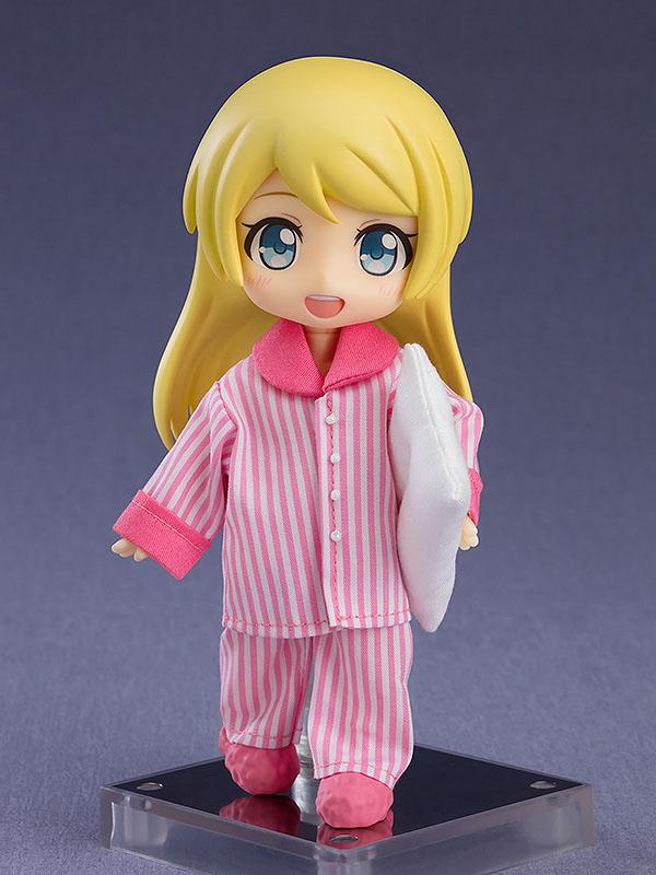 Original Character for Nendoroid Doll Figures Outfit Set: Pajamas (Pink)