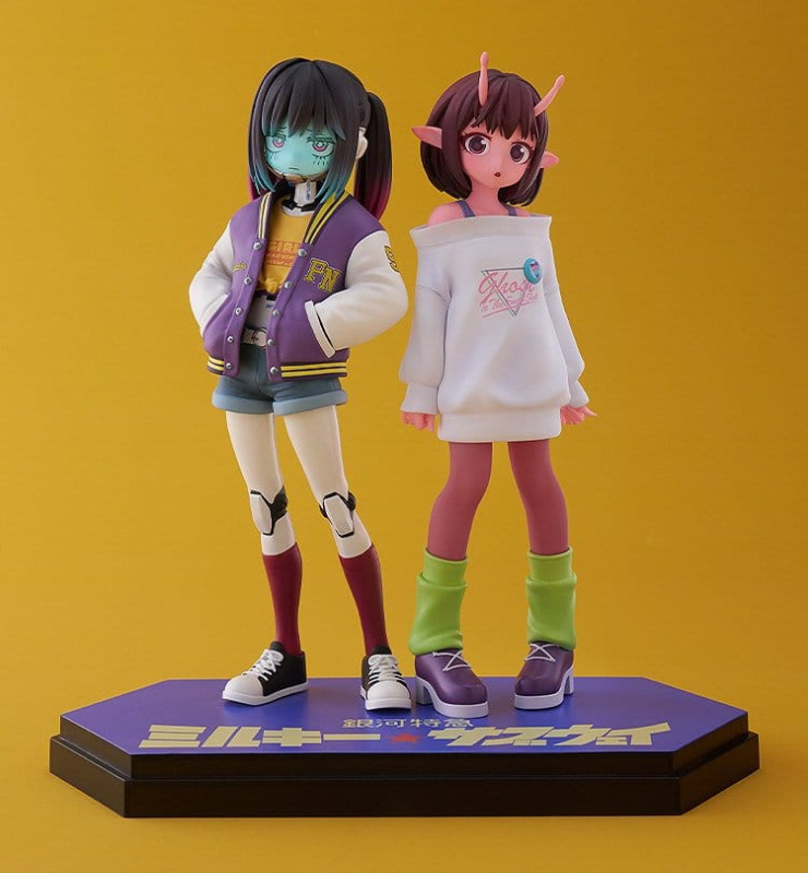 Milky Subway The Galactic Limited Express Pop Up Parade PVC Figur Chiharu & Makina 15 cm 1