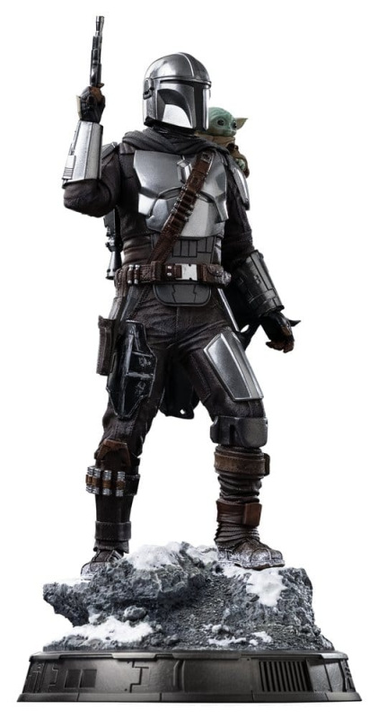 The Mandalorian & Grogu Art Scale Statue 1/10 The Mandalorian and Grogu 25 cm 4