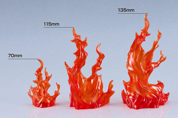 The Simple Effect Parts for Figures Flames: Red 3