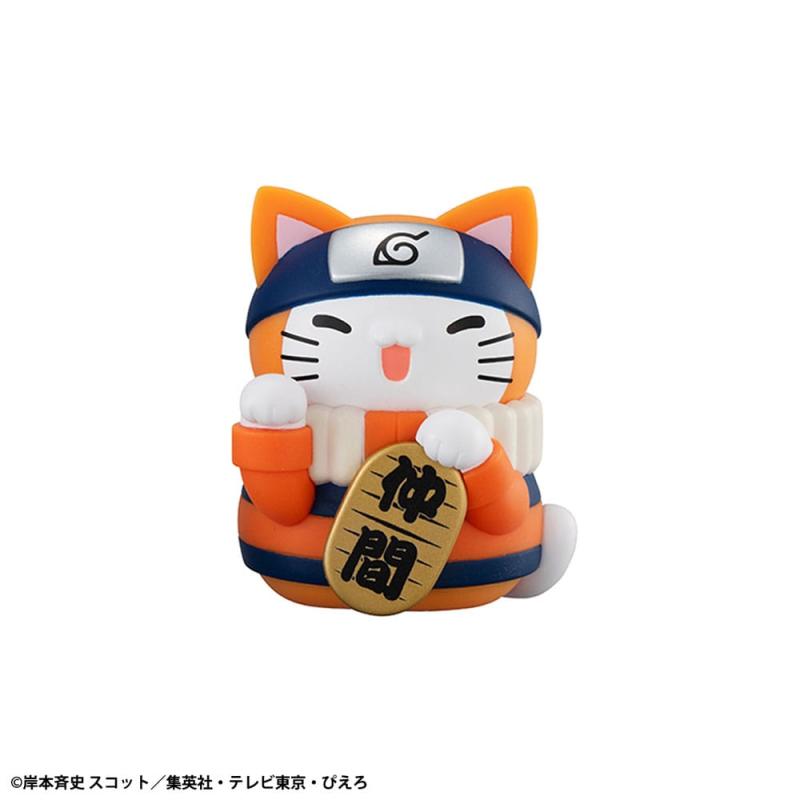 Naruto Shippuden Mega Cat Project Nyaruto! Trading Figures Fortune Cats Coloful 7 cm Assortment (6) 1