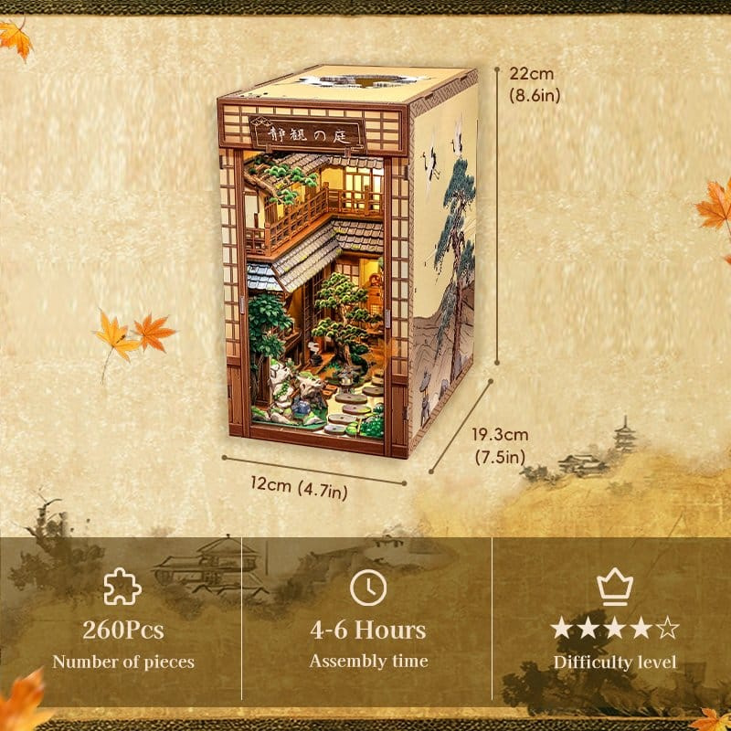 Book Nook Serene Courtyard 22 x 12 cm 2