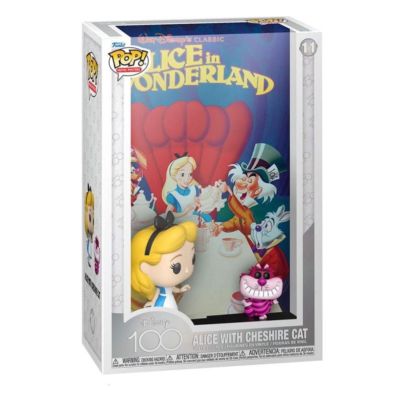 Disney's 100th Anniversary POP! Movie Poster & Figure Alice in Wonderland 9 cm