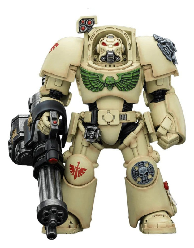 Warhammer 40,000 Action Figure Dark Angels Deathwing Terminator 3 with Power Fist and Assault Cannon