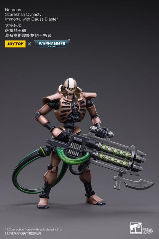 Warhammer 40k Action Figure 2-Pack 1/18 Necrons Szarekhan Dynasty Immortal with Gauss Blaster 11 cm