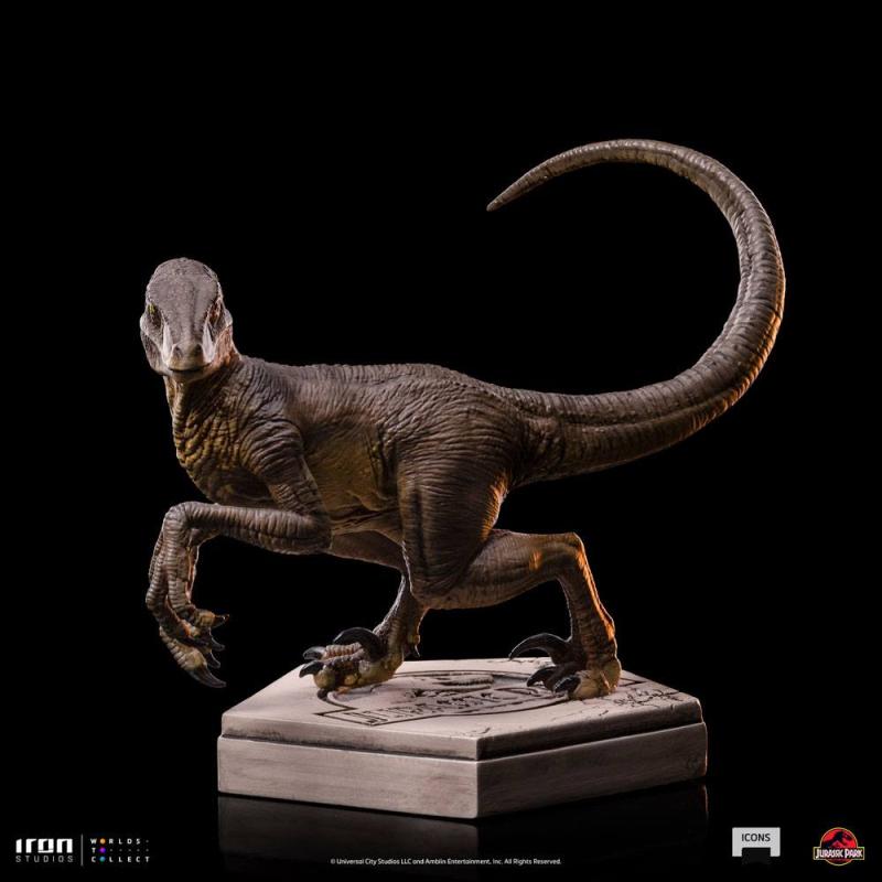 Jurassic World: Velociraptor C 7 cm Icons Statue - Iron Studios