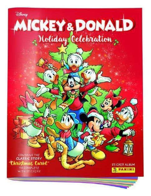 Mickey & Donald Holiday Celebration Sticker & Trading Card Collection Album *German Version*