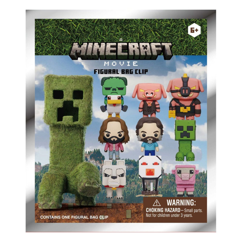 Minecraft 3D PVC Bag Clips Series 1 Display (24) 1