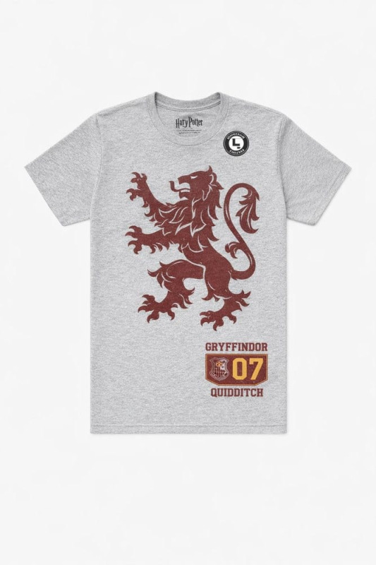 Harry Potter T-Shirt Gryffindor 07 Quidditch Lion Crest Size S 1