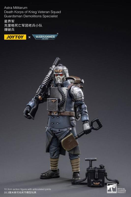 Warhammer 40k Action Figure 1/18 Death Korps of Krieg Veteran Squad Guardsman Demolitions Specialist