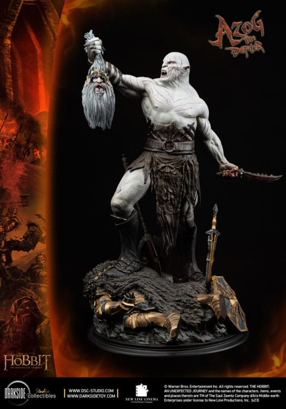 The Hobbit MS Series Statue 1/3 Azog The Defiler John Howe Signature Edition Edition 90 cm 3