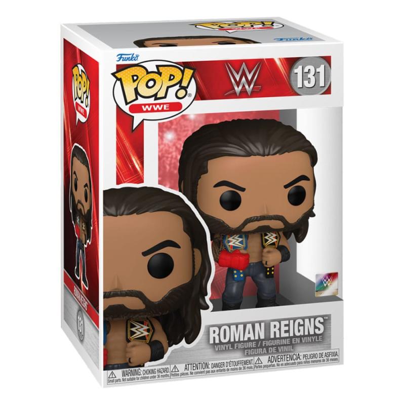 WWE POP! Vinyl Figure Roman Reigns w/Belts 9 cm 1