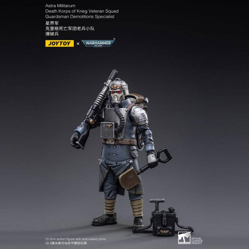 Warhammer 40k Action Figure 1/18 Death Korps of Krieg Veteran Squad Guardsman Demolitions Specialist