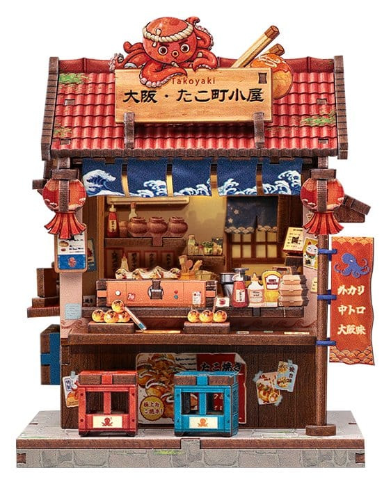 Miniature House Model Kit Osaka Takoyaki 12 x 9 cm 3