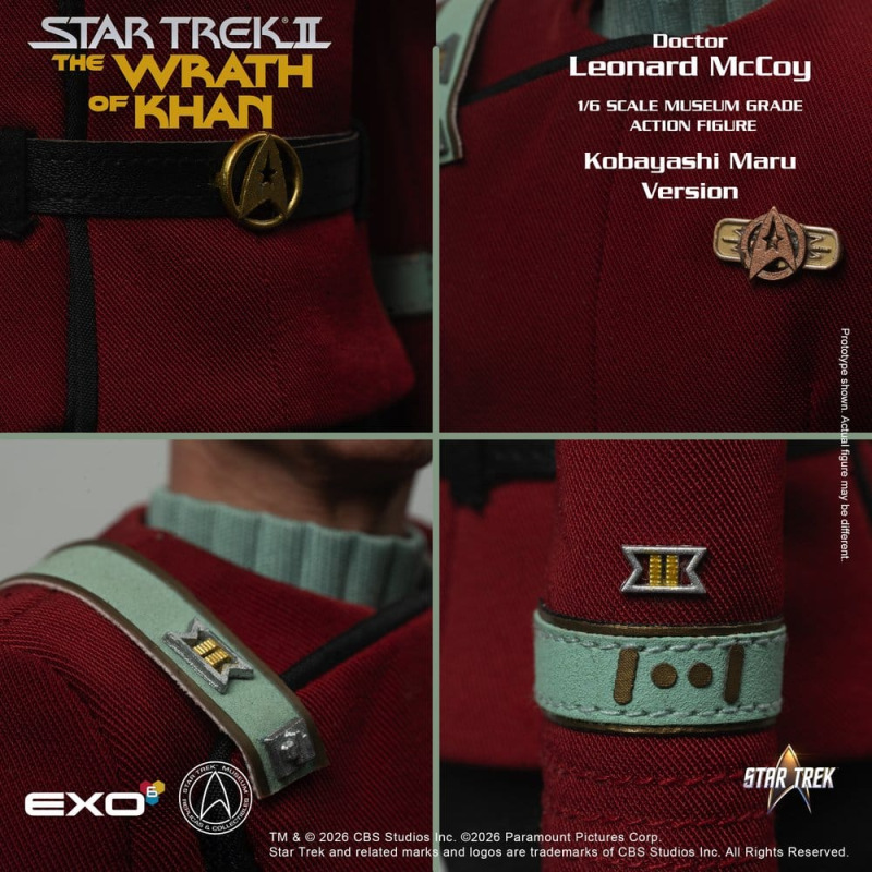 Star Trek II: The Wrath of Khan Action Figure 1/6 Dr. Leonard McCoy Kobayashi Maru Version 30 cm 3