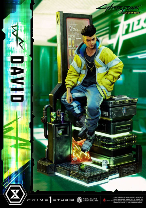 Cyberpunk: Edgerunners Real Elite Masterline Series Statue 1/4 David Bonus Version 58 cm 9
