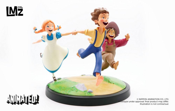 The Adventures of Tom Sawyer Animated! Statue Tom, Huck & Becky 23 cm 1