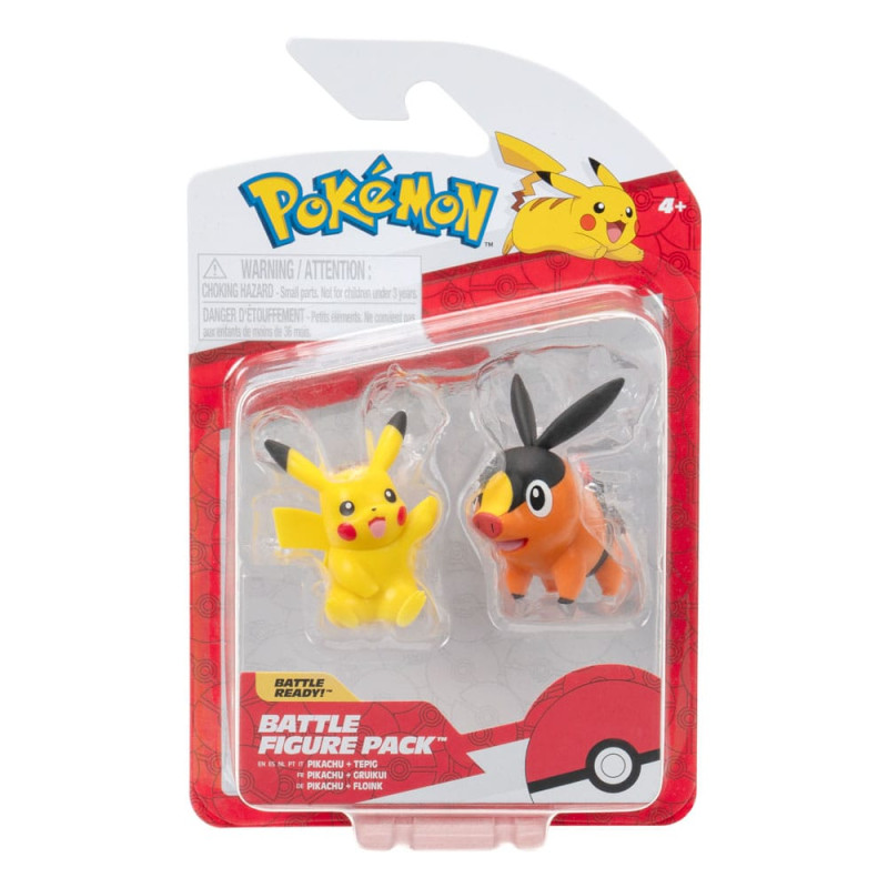 Pokémon Figure 2-Pack Tepig & Pikachu 8 cm 2