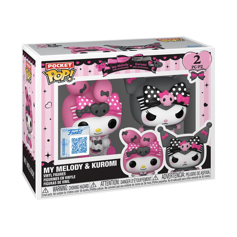 Hello Kitty POP! Vinyl Keychain 2-Pack My Melody & Kuromi 4 cm 1