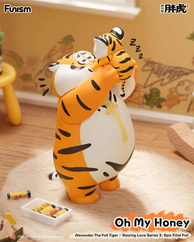 Alexander The Fat Tiger Mini Figures Roaring Love Series 2: Epic Filial Fabil7 cm Display (8) 7