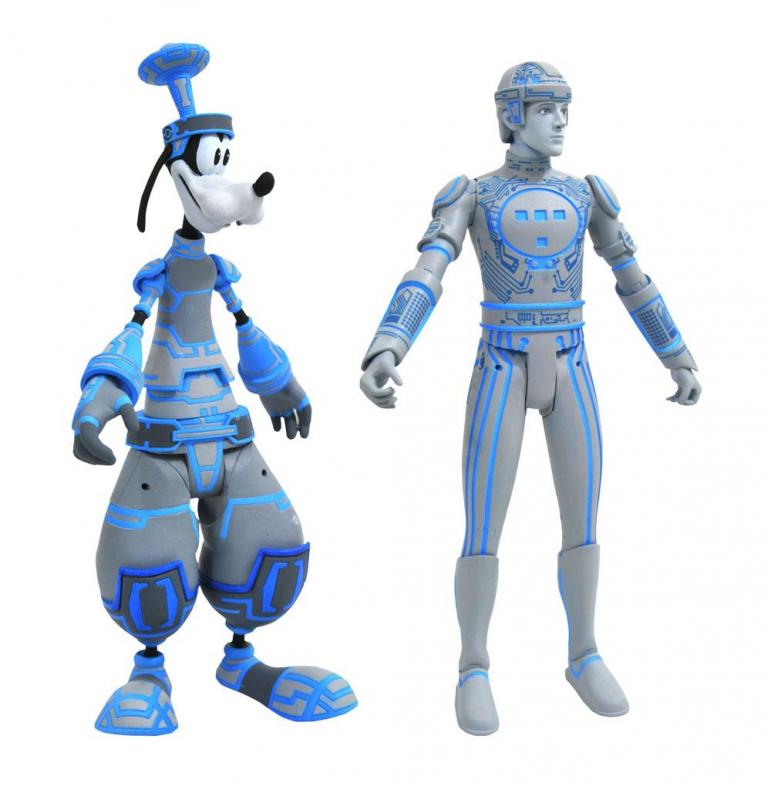 Kingdom Hearts: Pack Goofy & Tron - Select Action Figures 2 18 cm - Diamond Select