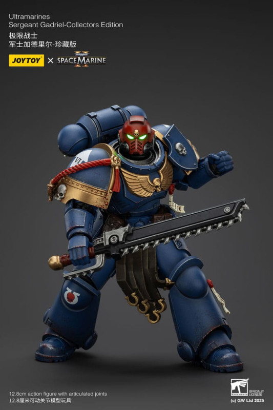 Warhammer 40,000: Space Marine 2 Action Figure Ultramarines Sergeant Gadriel Collectors Edition 13 c 4