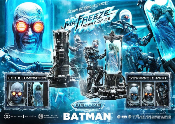 DC Comics Real Elite Masterline Series Statue 1/3 Batman (Comics) Mr. Freeze Heart of Ice (Design by 6