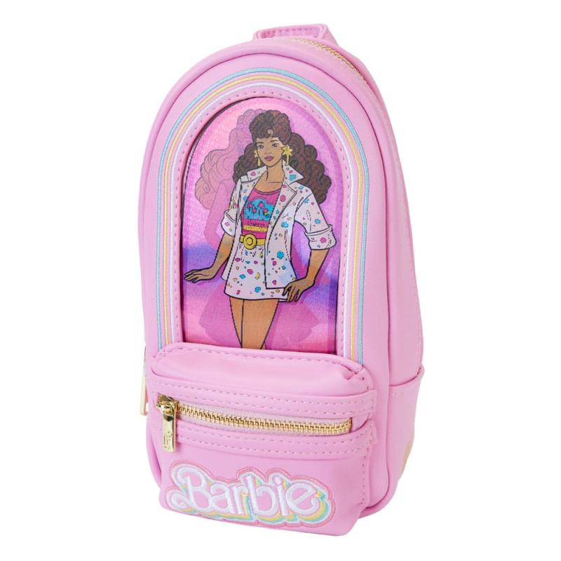 Mattel by Loungefly Pencil Case Mini Backpack Barbie 65th Anniversary Doll Box